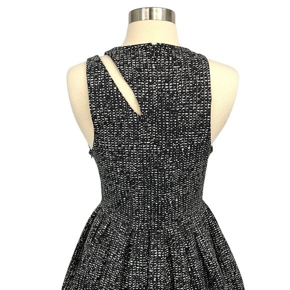 Cinq a Sept Pandora Cocktail Dress Size 6 Sleeveless Black Cutouts Pockets - Picture 10 of 15